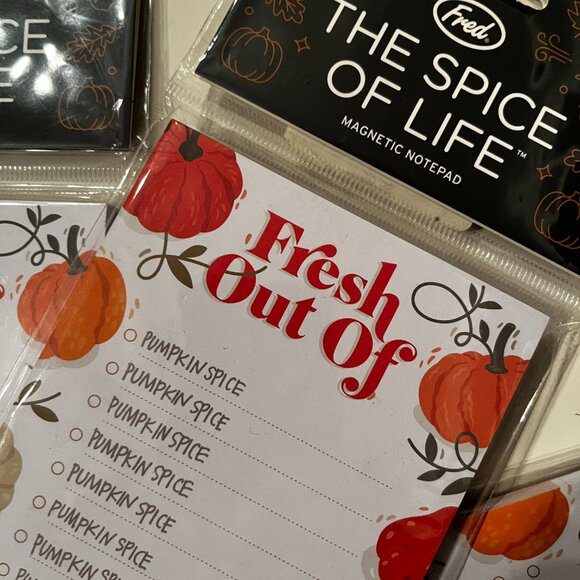 Thanksgiving Pumpkin Spice Magnetic Notebooks Set of 3 (hol/x) - Picture 3 of 12